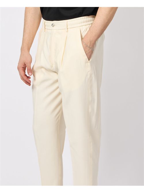 By And chinos with pleats and elastic BY-AND | RELAX/MAIL9