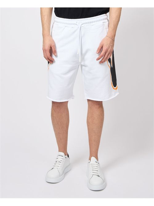 Men's Bermuda Shorts Disclaimer with Side Prints DISCLAIMER | DS54809BIANCO/NERO