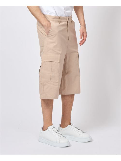 Disclaimer long Bermuda shorts urban style DISCLAIMER | DS55022CAMMELLO