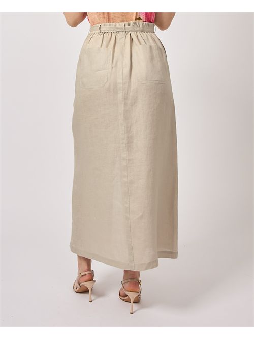 Jupe en lin Ecoalf avec ceinture ECOALF | WGASKLARA00710996