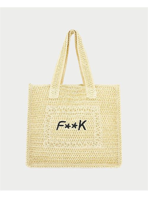 F**k perforated beach bag with logo F**K | FA25-A0555BG