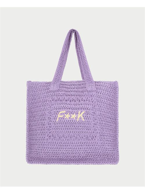 Borsa da mare F**k traforata con logo F**K | FA25-A0555LC