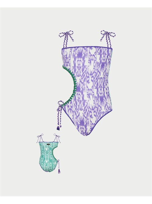 Monokini bambina F**k con spacco laterale F**K | FJ25-G2H03MKX65