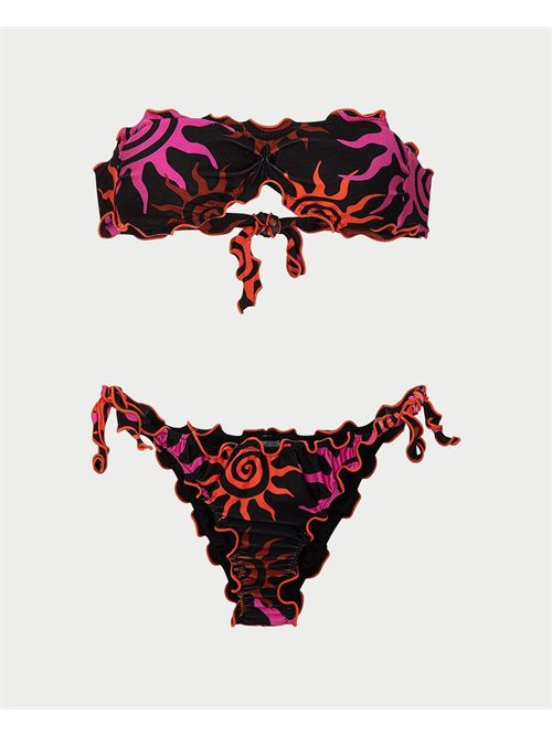 Bikini F**K Fascia con Slip Regolabile Fantasia F**K | FK25-2237X03
