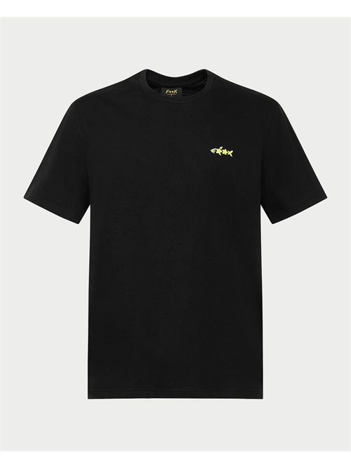 Men's F**k cotton T-shirt with logo F**K | FK25-M01TS70BK