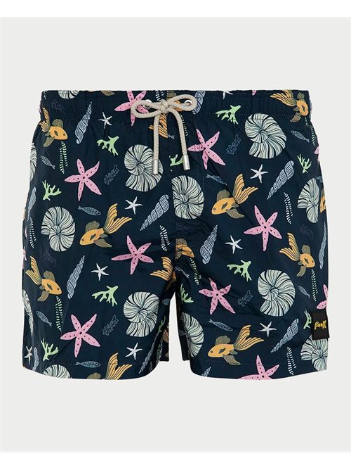 Men's F**k Swim Boxer with Marine Pattern F**K | FK25-M04BA31X01
