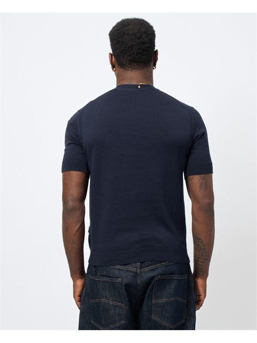 Gazzarrini white double cotton T-shirt GAZZARRINI | ME513BLU