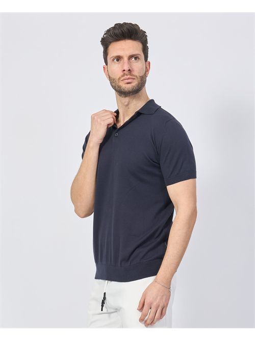 Gazzarrini men's polo shirt solid color GAZZARRINI | ME517BLU