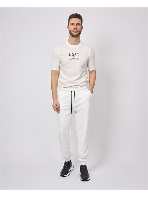 Pantaloni sportivi Gazzarrini con elastico e coulisse GAZZARRINI | PSE714GBIANCO