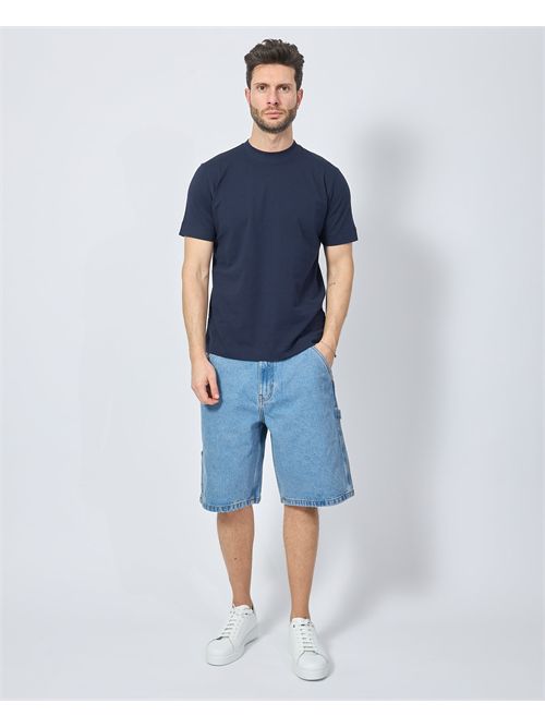 Gazzarrini basic crew neck men's t-shirt GAZZARRINI | TE205BLU