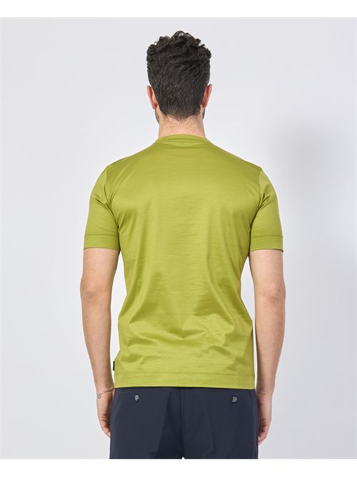Gazzarrini men's T-shirt basic Scottish yarn GAZZARRINI | TE210MOSTARDA