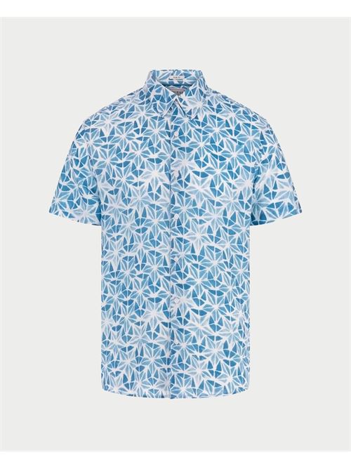 Camicia uomo Guess in viscosa con stampa GUESS | M5GH58-WD4Z2P7WX