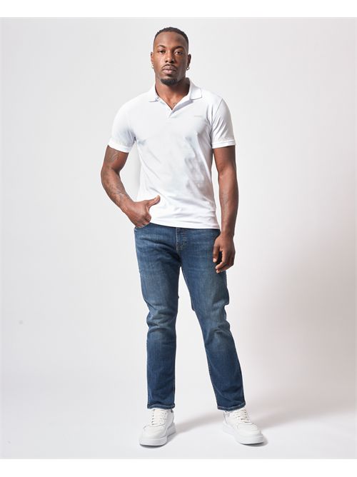 Guess cotton polo with logo on chest and sleeve GUESS | M5RP66-J1314G011