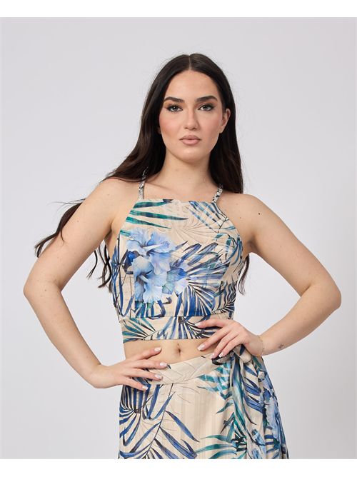 Top crop Guess in tessuto GUESS | W5GH74-WH9Z2P7VM