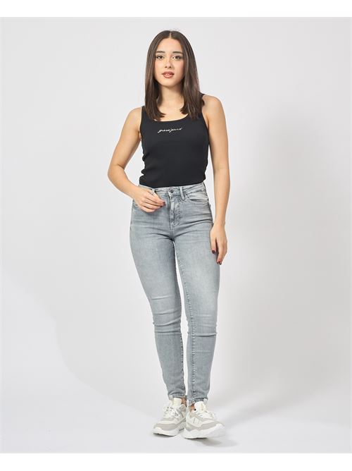 Jeans donna slim fit Guess lavaggio grigio GUESS | W5RA46-D5L81GYMG