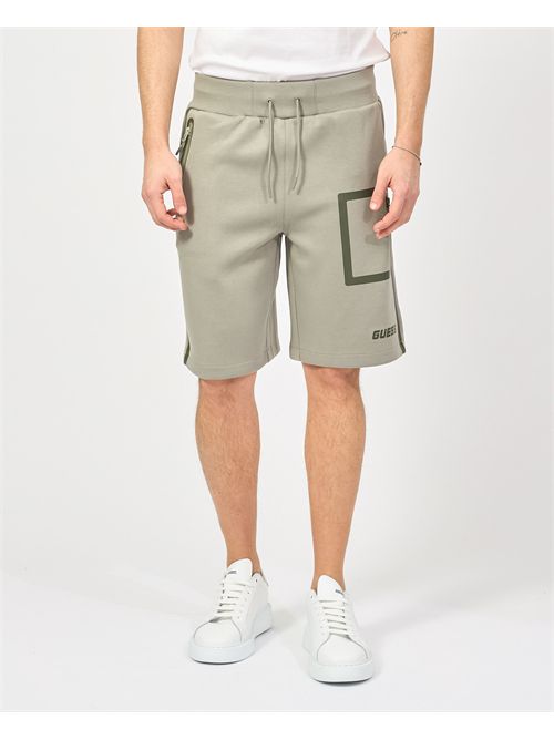 Guess men's Bermuda shorts with logo and zip pocket GUESS | Z5RD02-KCNS0G855