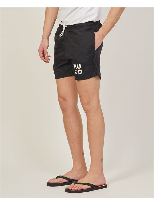 Boxer de bain Hugo avec logo décomposé HUGO | 50510190001