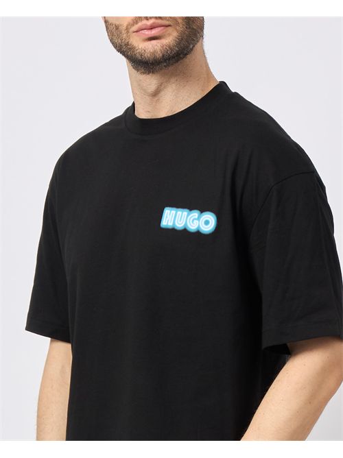 T-shirt uomo Hugo con grafica con logo HUGO | 50538512001