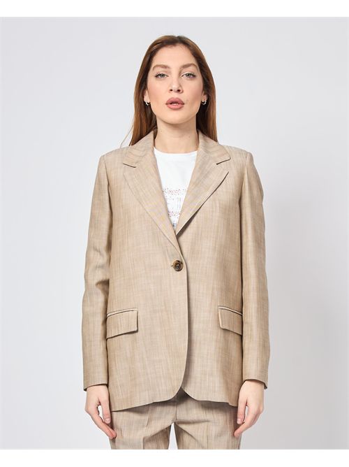 Iblues oversized single-breasted jacket iBLUES | LESSY003