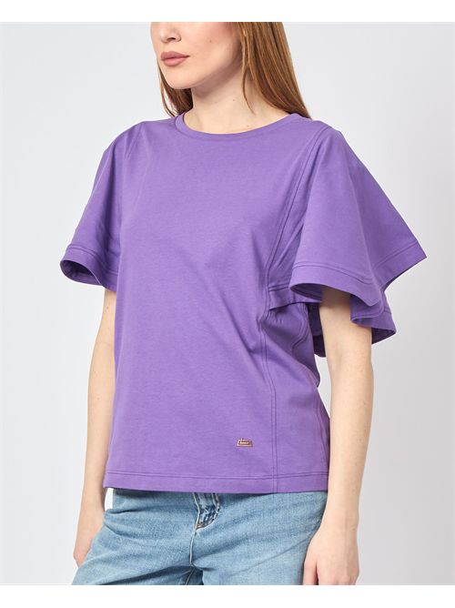 Jijil Women's Crew Neck T-Shirt with Wide Sleeves JIJIL | TS0650034