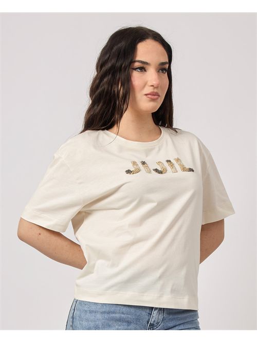 Jijil Women's T-Shirt with Rhinestone Logo JIJIL | TS3200706