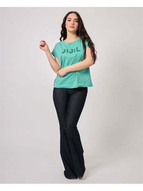 Jijil basic crew neck women's t-shirt with logo JIJIL | TS3360050