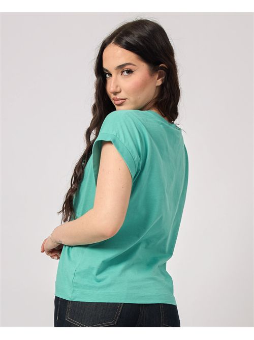 Jijil basic crew neck women's t-shirt with logo JIJIL | TS3360050