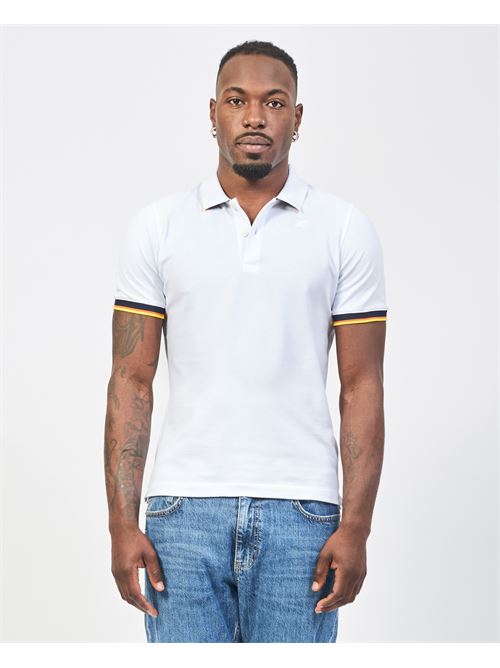 Polo homme Vincent de K-way en piqué de coton K-WAY | K1125BW-VINCENT001