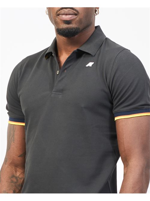 Polo homme Vincent de K-way en piqué de coton K-WAY | K1125BW-VINCENTUSY