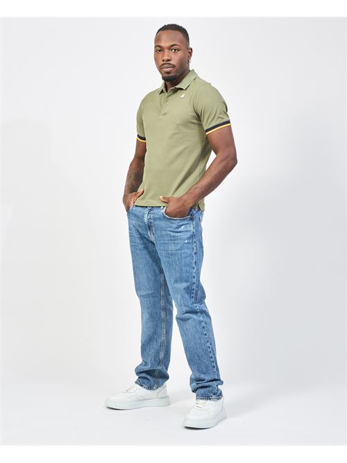 Polo homme Vincent de K-way en piqué de coton K-WAY | K1125BW-VINCENTV15