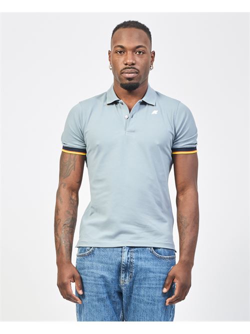 Polo homme Vincent de K-way en piqué de coton K-WAY | K1125BW-VINCENTWA9