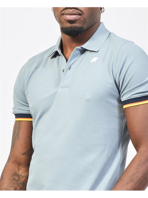 Polo homme Vincent de K-way en piqué de coton K-WAY | K1125BW-VINCENTWA9