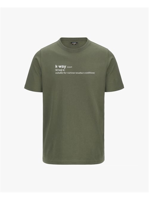 K-way Odom T-shirt with logo print K-WAY | K3136DW-ODOMV15
