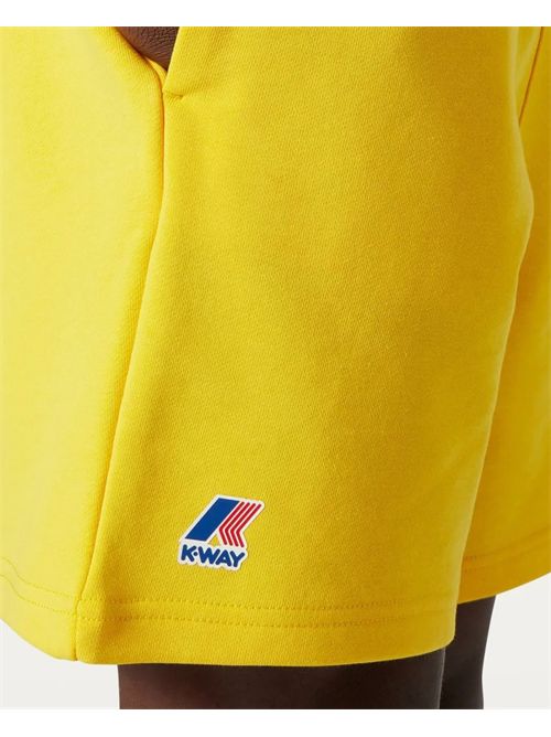 Bermuda uomo K-way con logo sull'orlo K-WAY | K51225W-DORIANT05