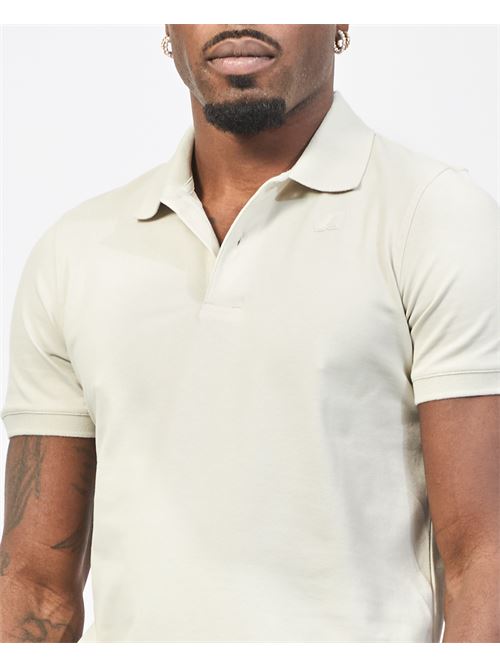 Polo homme K-way Amedee en piqué stretch K-WAY | K5127BW-AMEDEE634
