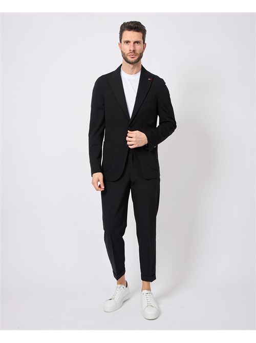 Giacca nera Mulish monopetto con spilla MULISH | GKS312-MALDIVENERO