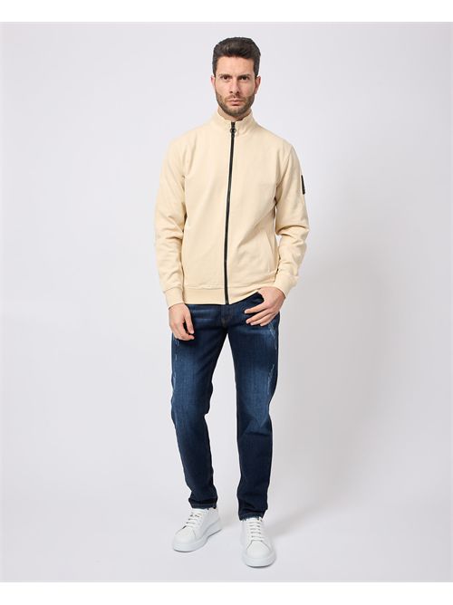 Felpa uomo Refrigue a collo alto con logo REFRIGUE | 2815F00070BUTTER