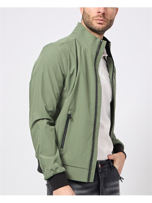 Giubbotto uomo Refrigue fullzip con toppa con logo REFRIGUE | 2815O0001MILITARY