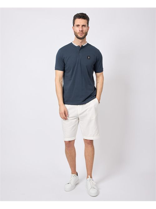 T-shirt uomo Refrigue con colletto a contrasto REFRIGUE | 2816M00156NAVY