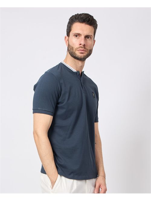 T-shirt uomo Refrigue con colletto a contrasto REFRIGUE | 2816M00156NAVY