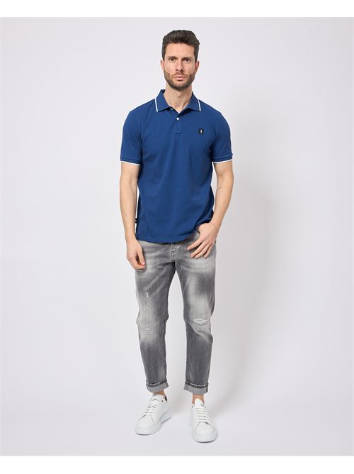 Polo uomo Refrigue con patch logo REFRIGUE | 2816MP0010MARINE
