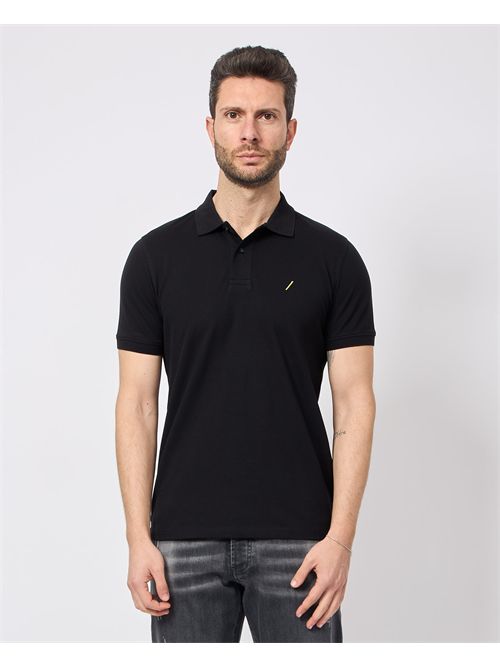 Polo uomo SetteMezzo in cotone a 2 bottoni SETTE/MEZZO | 3001NERO