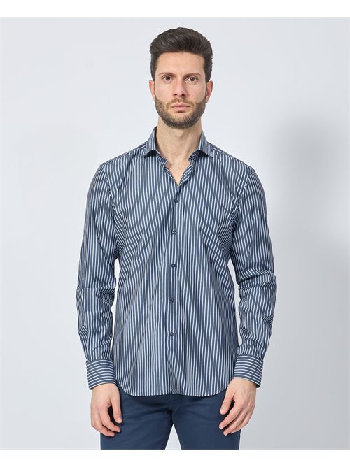 Camicia uomo Sette/Mezzo a righe SETTE/MEZZO | 663-TS2863002