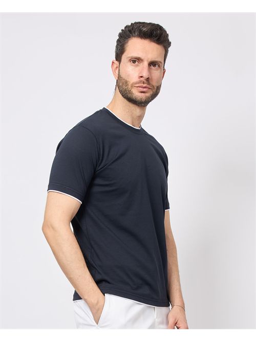 T-shirt blu Sette/Mezzo girocollo SETTE/MEZZO | TS267BLU