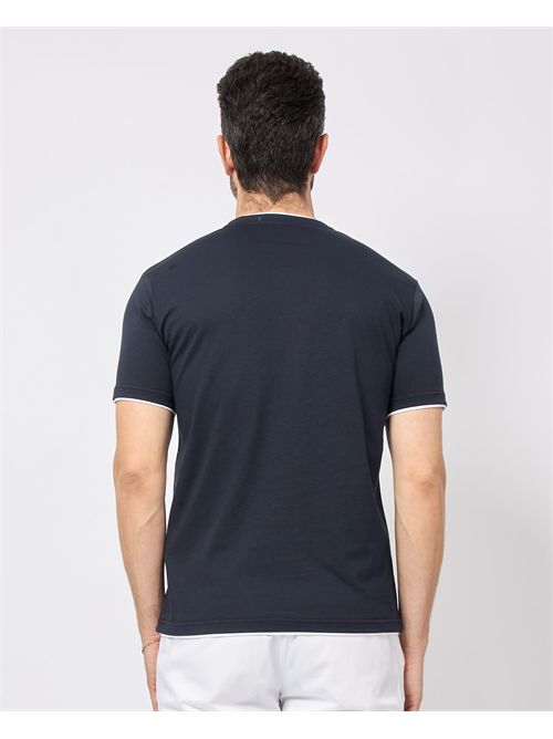 T-shirt blu Sette/Mezzo girocollo SETTE/MEZZO | TS267BLU