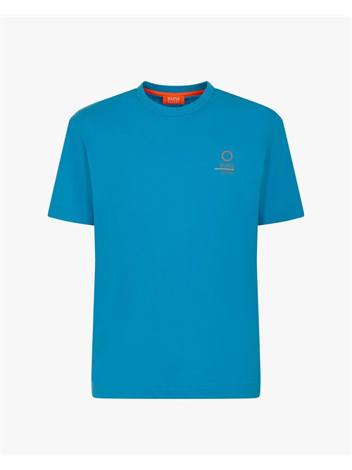 T-shirt in cotone Suns con logo<BR/>