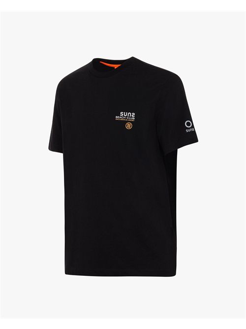 T-shirt en coton pour homme Suns avec imprimé au dos SUNS | TSS51028UBLACK