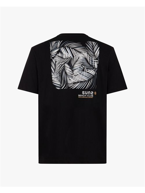 T-shirt en coton pour homme Suns avec imprimé au dos SUNS | TSS51028UBLACK