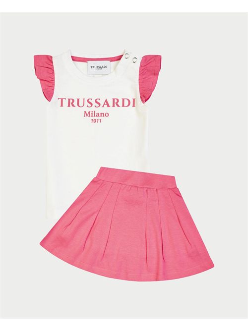 Completo bambina Trussardi con logo TRUSSARDI | TIP25010VEBLUSH