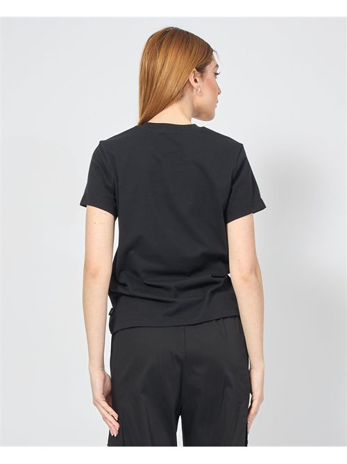 T-shirt nera Vans con logo frontale VANS | VN0A3UP4BLK1